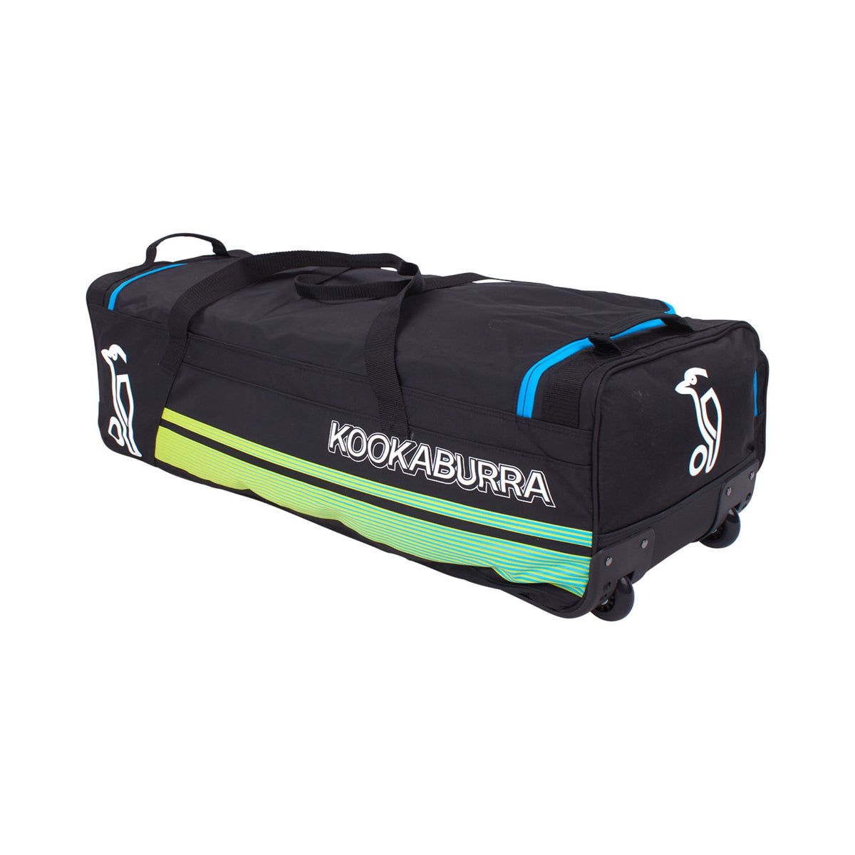 Kookaburra 4500 Wheelie Bag: Black/Aqua