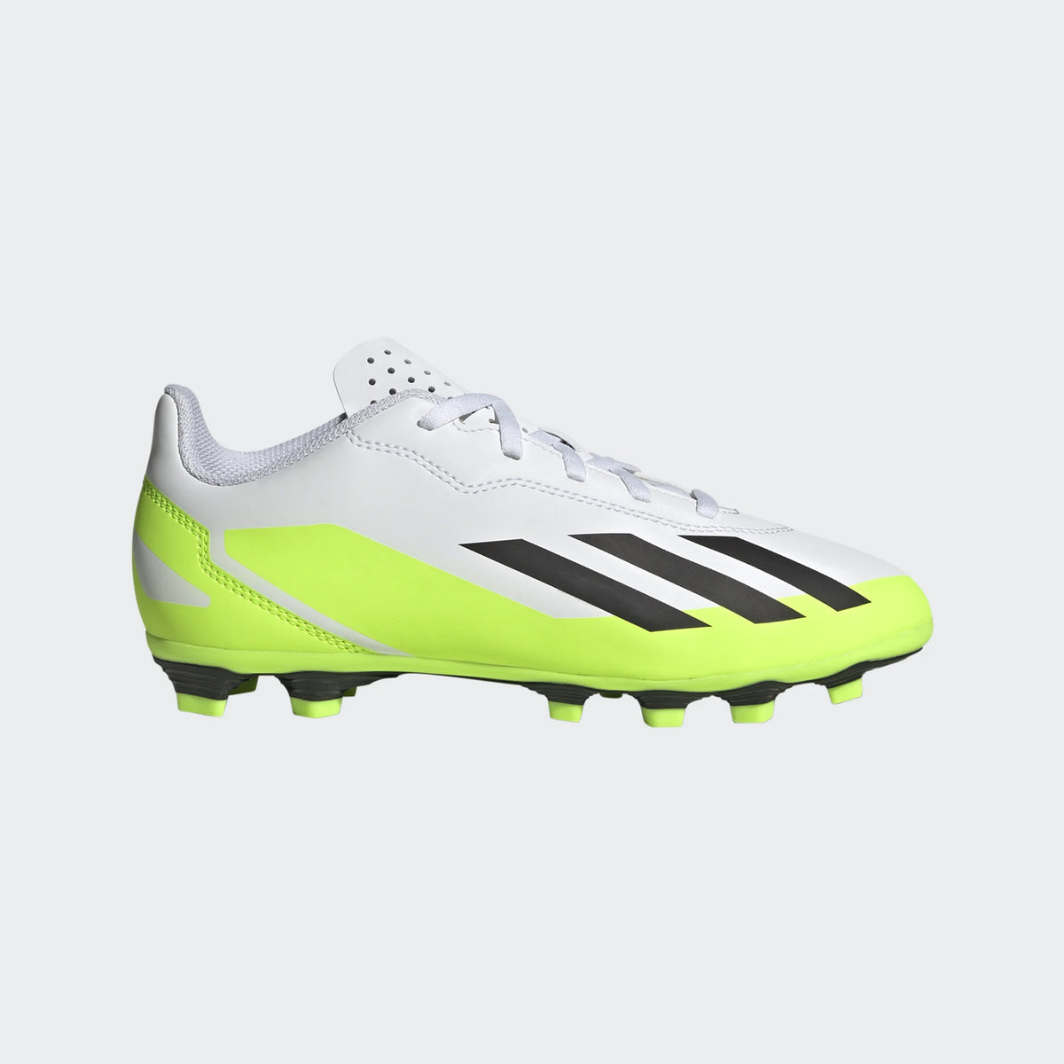 Adidas X Crazy Fast .4 FXG Junior Football Boots: White/Green