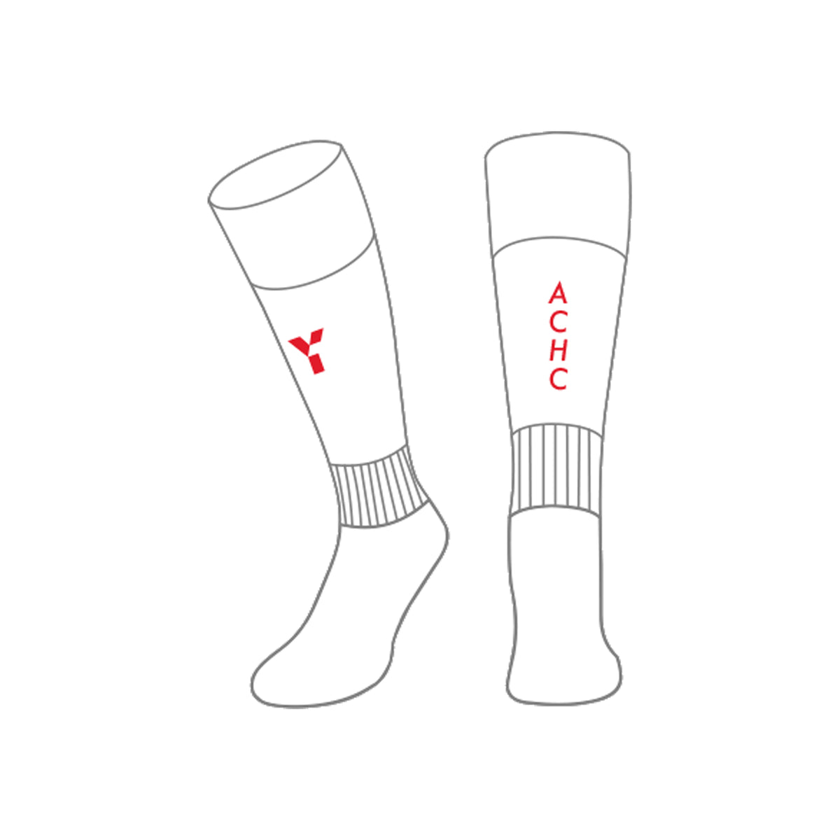 Amersham and Chalfont HC Y1 Away Socks: White
