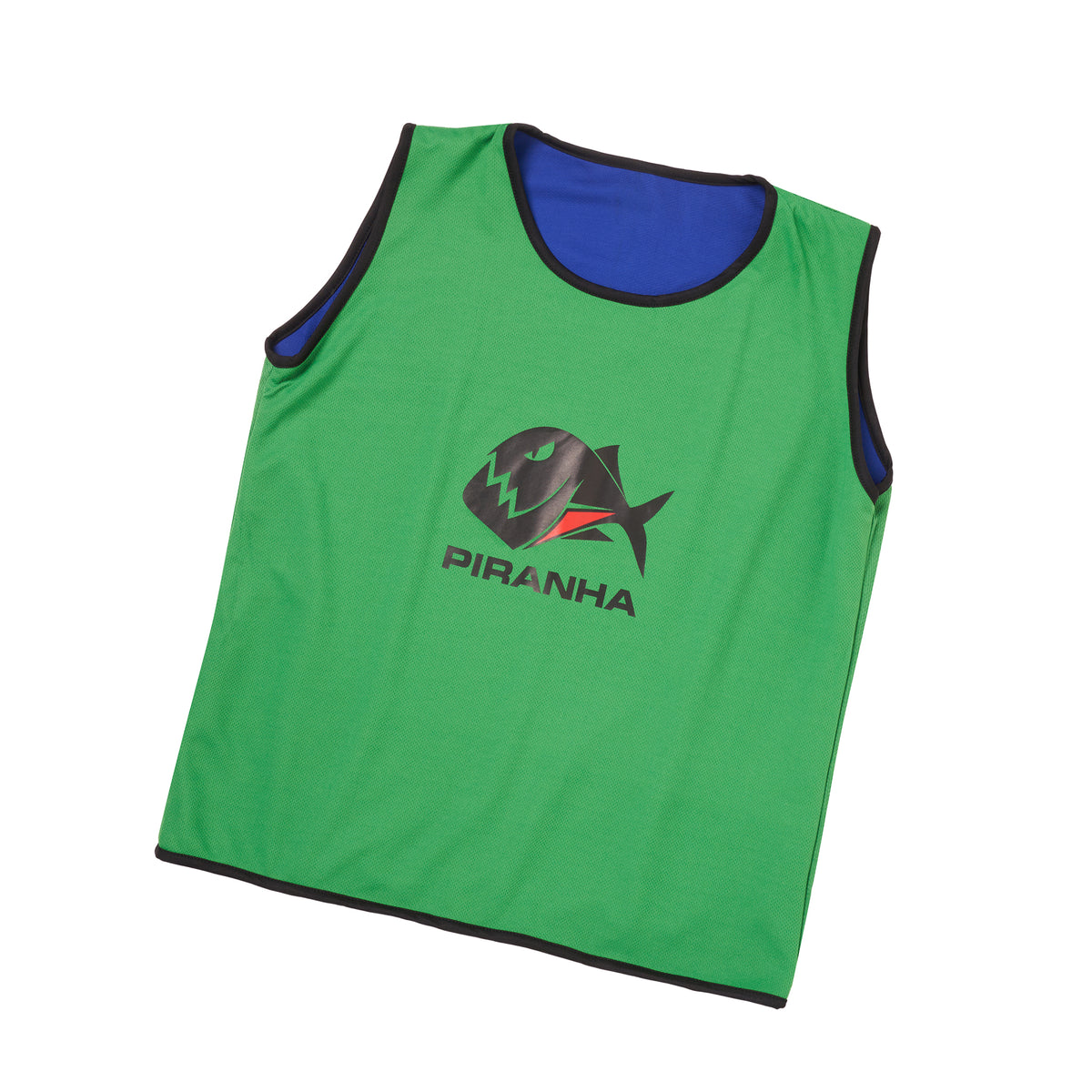Piranha Reversible Training Bib: Royal/Green