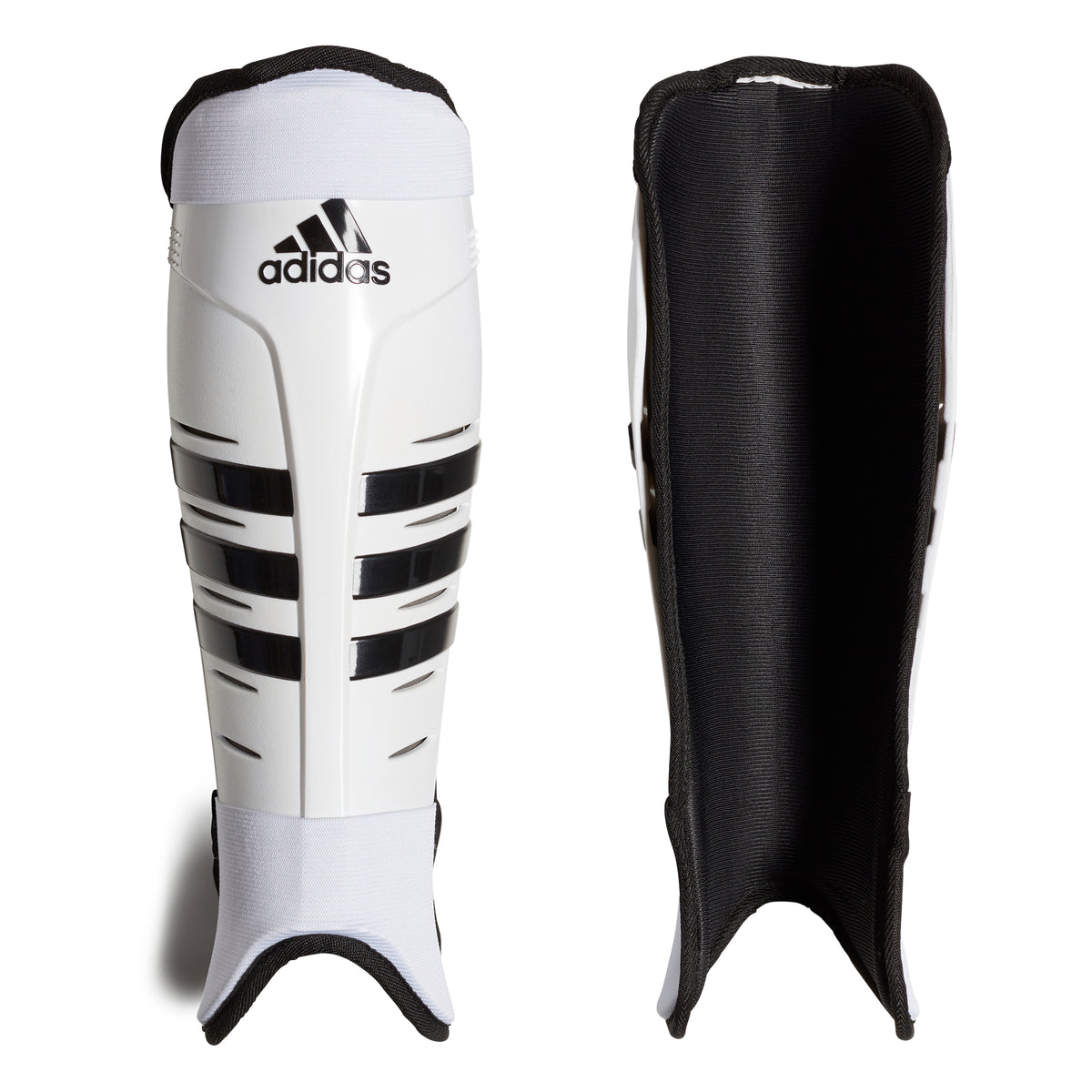 Adidas Hockey Shin Pads: White/Black