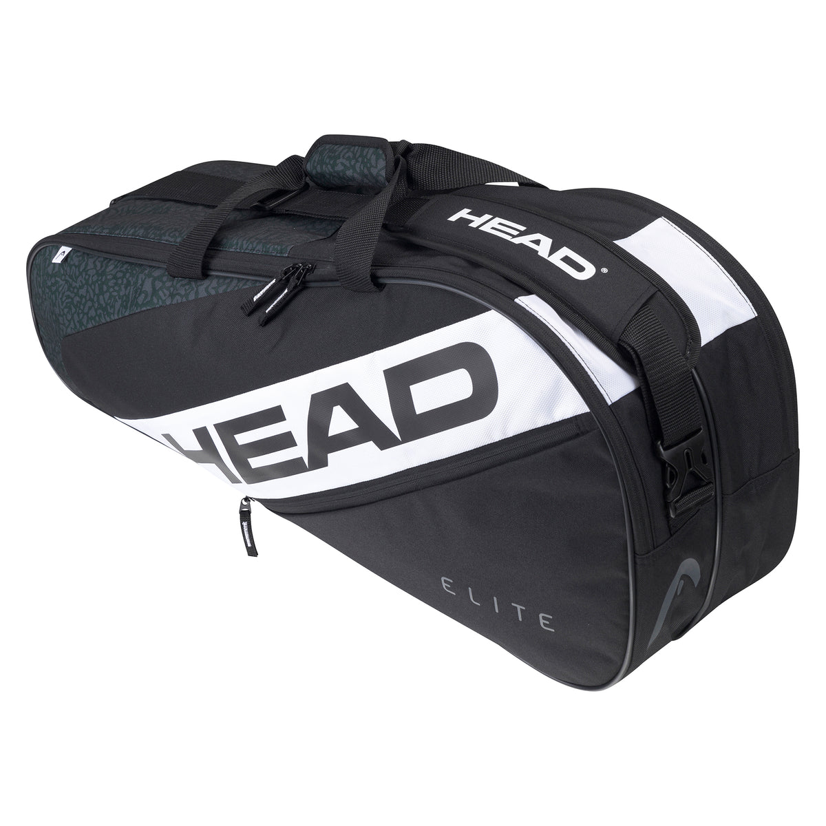 Head Elite 6 Racket Bag: Black/White