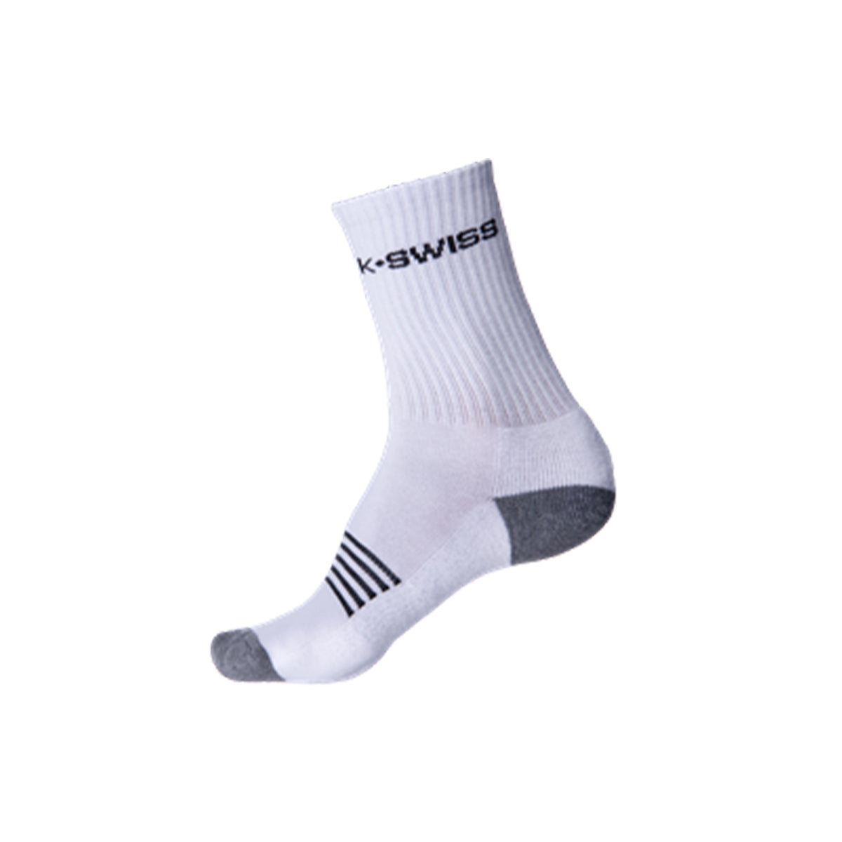 K Swiss Mens Crew Socks 3 Pack: White