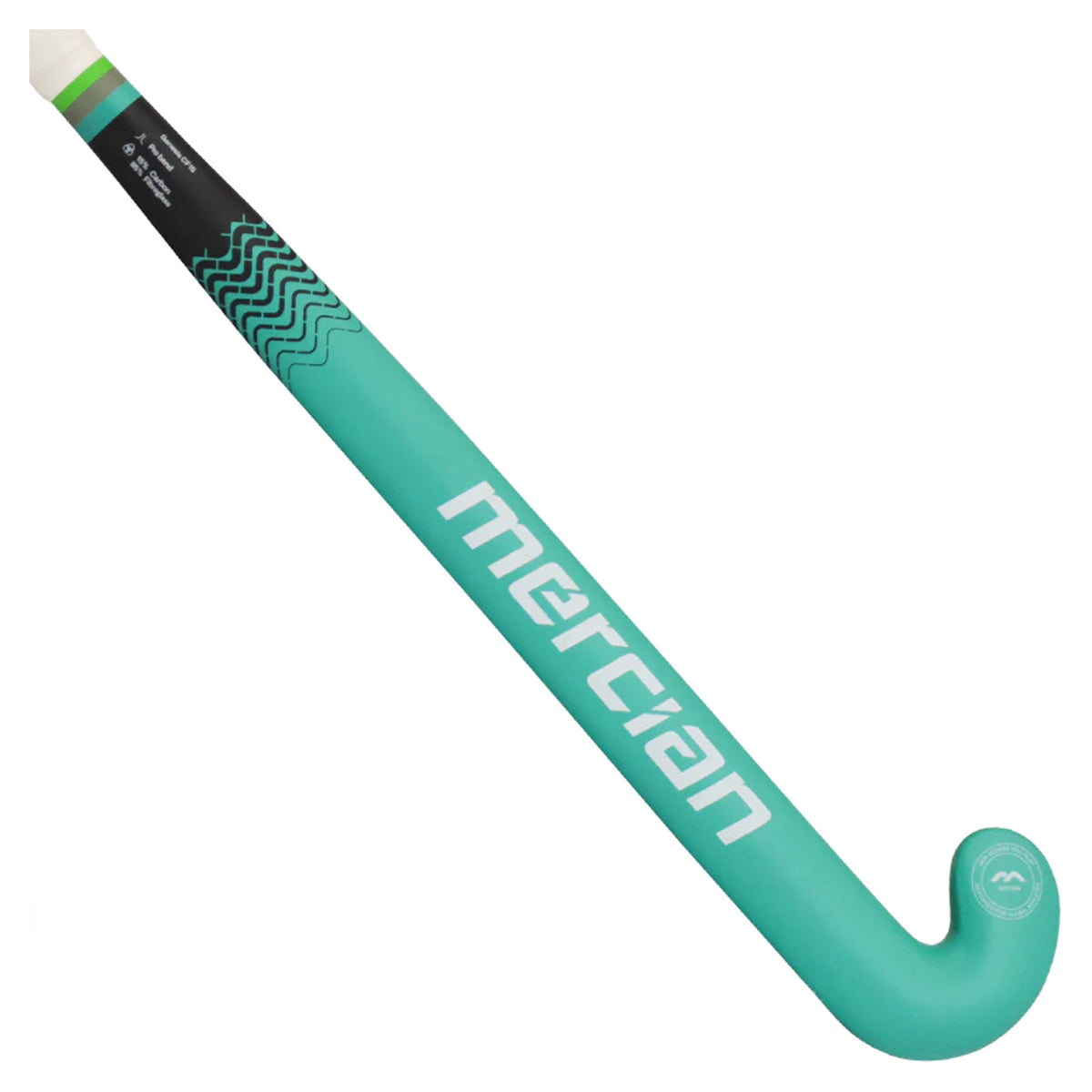 Mercian Genesis CF25 Indoor Hockey Stick: Black/Green