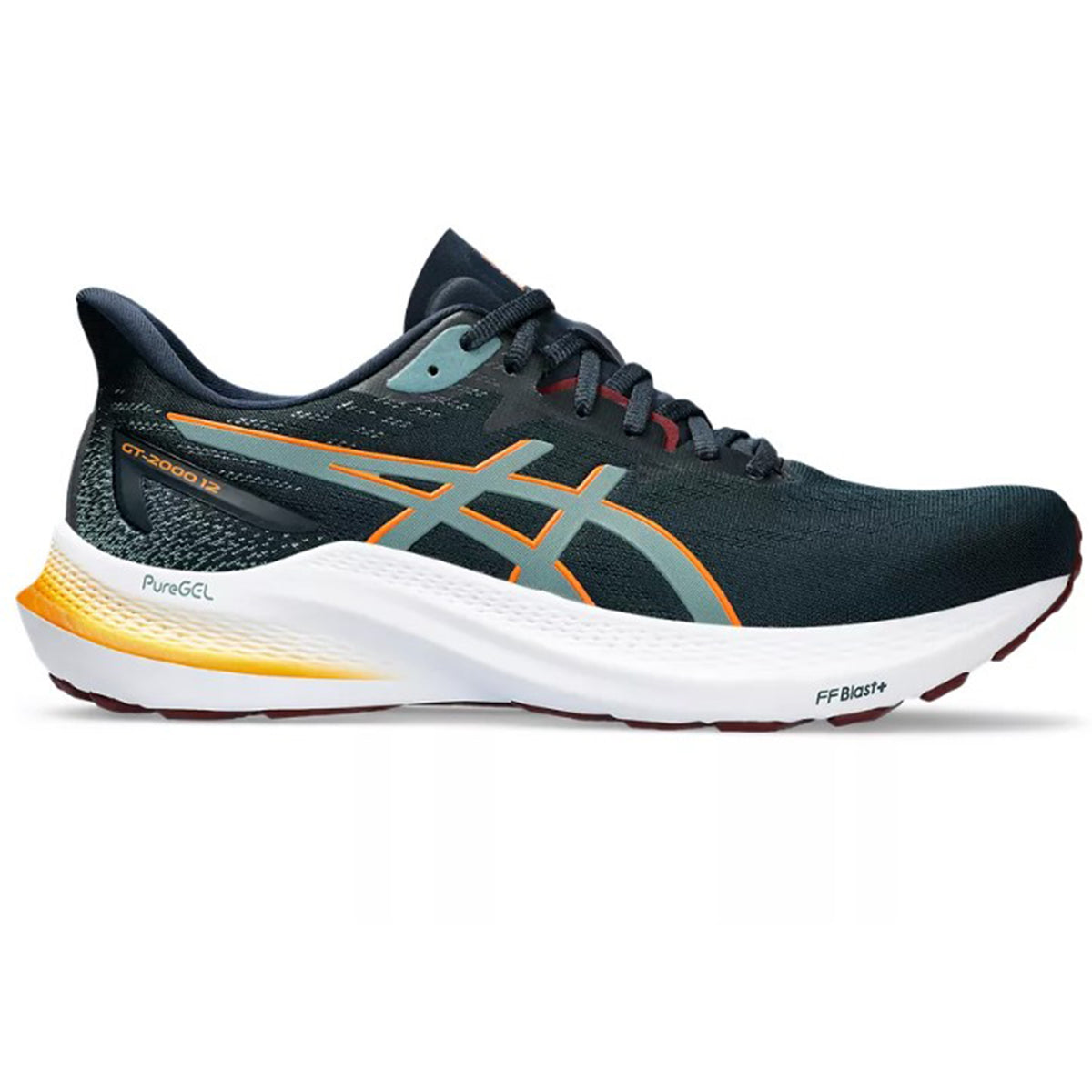 Asics GT2000 12 Mens Running Shoes: French Blue/Foggy Teal