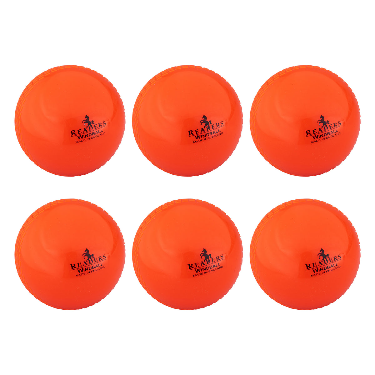 Readers Windball Junior Cricket Ball (Box of 6): Orange
