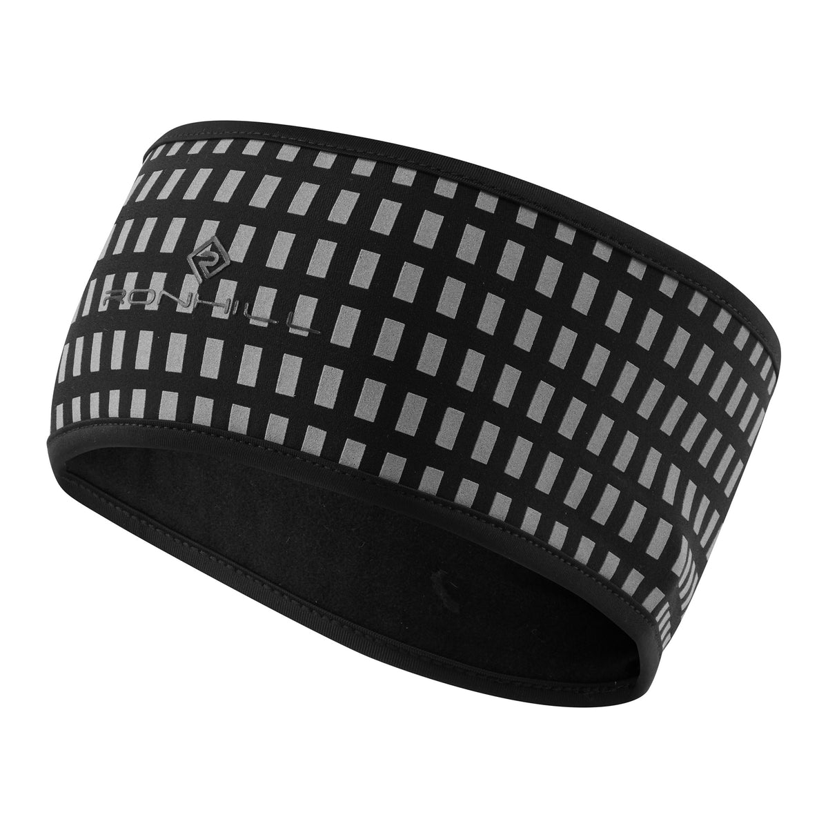 Ronhill Afterhours Headband: Black/BrWhite/Reflect