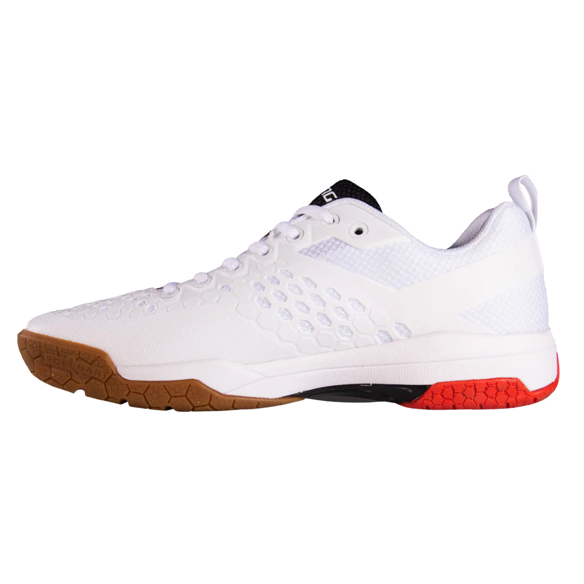 Salming Eagle Mens Indoor Shoes 2022: White/Red