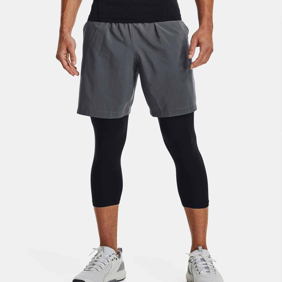 Under Armour Woven Graphic Shorts: Pitch Grey